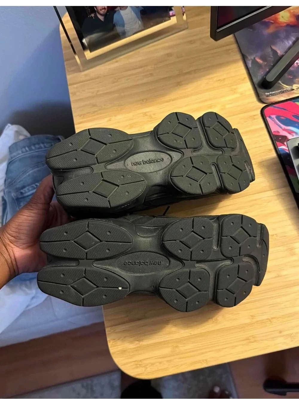 New Balance Kids Black Low-Top Sneakers